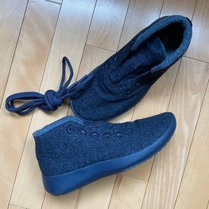 Allbirds Black Wool High-Top Athletic Shoes
